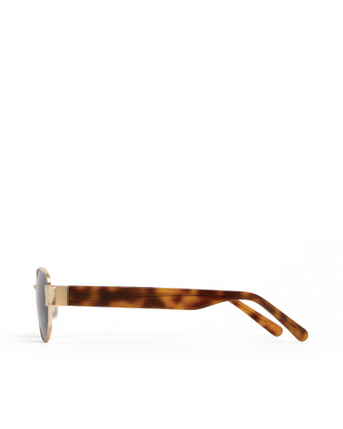 THE ADDISON - GOLD-HAVANA TORT-GREEN
