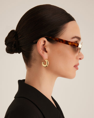 THE ADDISON - GOLD-HAVANA TORT-GREEN