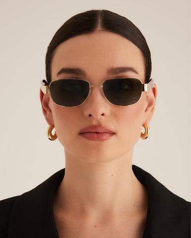 THE ADDISON - GOLD-HAVANA TORT-GREEN