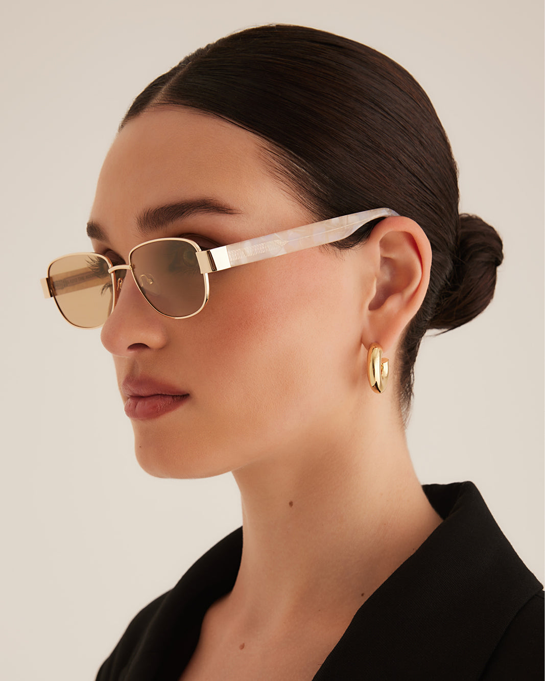 THE ADDISON - GOLD-PEARL TORT-BEIGE
