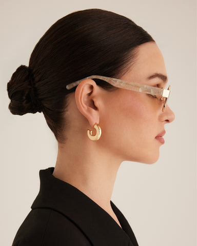 THE ADDISON - GOLD-PEARL TORT-BEIGE
