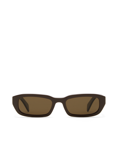 Women’s rectangular sunglasses with tonal tinted lenses, chunky acetate frame and UV Protection