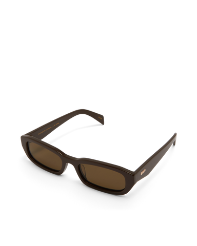 Women’s rectangular sunglasses with tonal tinted lenses, chunky acetate frame and UV Protection