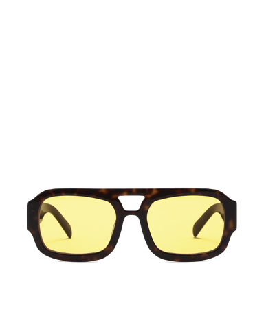THE SUKI - DARK HAVANA TORT-YELLOW