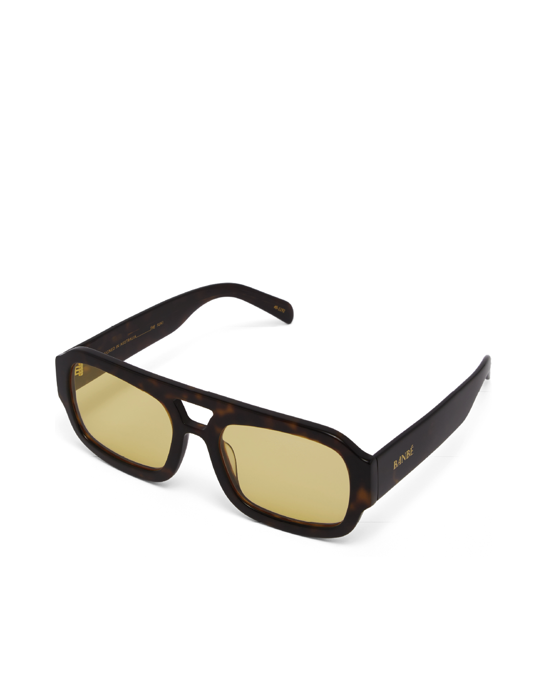 THE SUKI - DARK HAVANA TORT-YELLOW