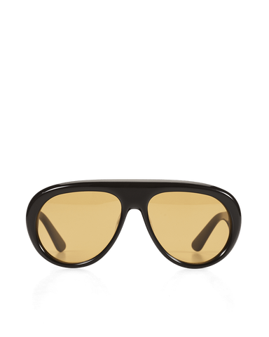 Oversized brown aviators 